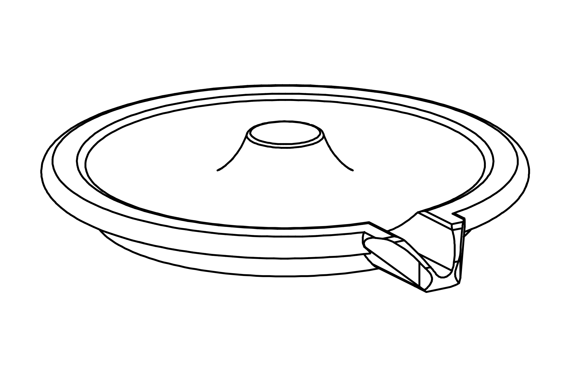 Round Water Basin with opening